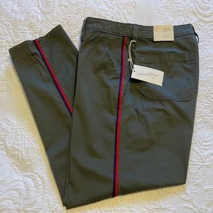 NWT Universal Thread Olive Chinos with Military Stripe - Size 8